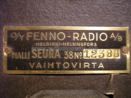 Seura 38 ; Fenno, Helsinki - (ID = 1366204) Radio