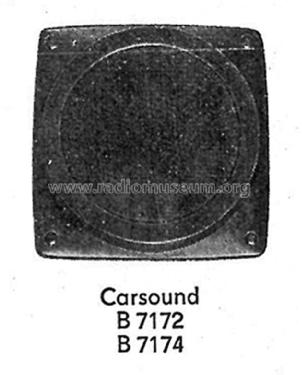 Auto-Einbaulautsprecher Carsound B 7172; Fernmeldewerk (ID = 1714815) Parleur