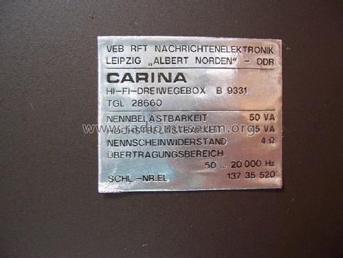 Carina B9331; Fernmeldewerk (ID = 1700005) Speaker-P