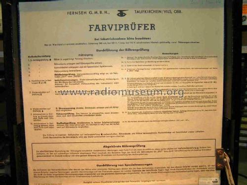 Farviprüfer FRP 1/b; Fernseh Fernseh AG, (ID = 257038) Equipment
