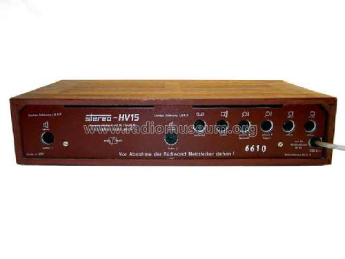 Stereo-Verstärker HV15; Fernseh-Radio Berlin (ID = 804437) Ampl/Mixer