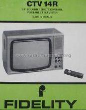Portable Colour Television CTV14R; Fidelity Radio Co. (ID = 693056) Televisore