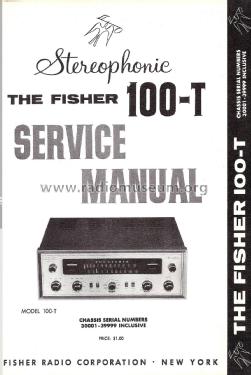 FM-AM Tuner Master Control 100-T; Fisher Radio; New (ID = 1791683) Radio