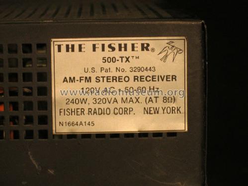 500-TX; Fisher Radio; New (ID = 1257743) Radio