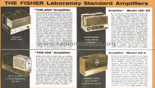 the 100 100-AZ; Fisher Radio; New (ID = 2592391) Ampl/Mixer