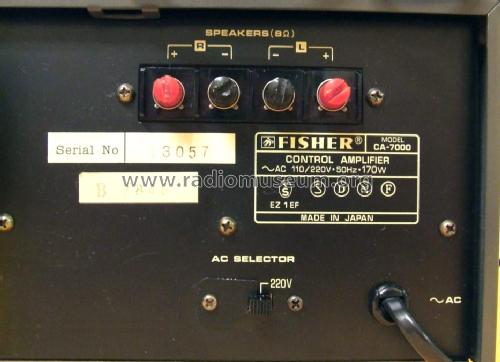 Integrated Stereo Amplifier CA-7000; Fisher Radio; New (ID = 1180975) Verst/Mix