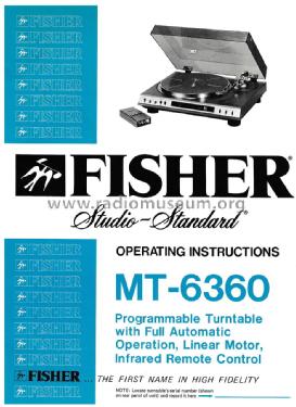 MT-6360; Fisher Radio; New (ID = 1630011) R-Player