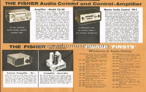 Preamplifier PR-6; Fisher Radio; New (ID = 2592444) Ampl/Mixer