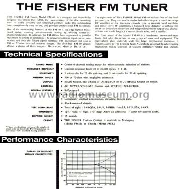 Professional FM Tuner Series 40 FM-40; Fisher Radio; New (ID = 2395215) Radio