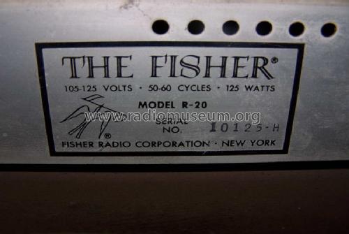 Chassis R-20; Fisher Radio; New (ID = 1372887) Radio