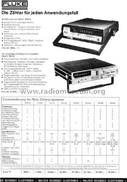 Multi Counter 1910A; Fluke, John, Mfg. Co (ID = 1013602) Equipment