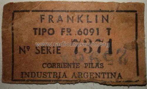 Transistor 7 FR6091T; Franklin, Buenos (ID = 1772935) Radio