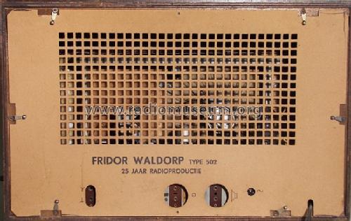502; Fridor Fabrieken, N. (ID = 630319) Radio