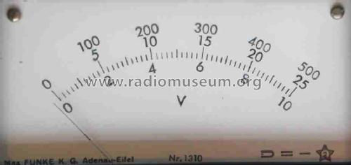 Standard-Röhren-Voltmeter ; Funke, Max, Weida/Th (ID = 961302) Equipment