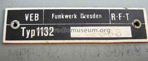 AM/FM Super-Dominante A122 Typ 1132; Funkwerk Dresden, (ID = 986251) Radio