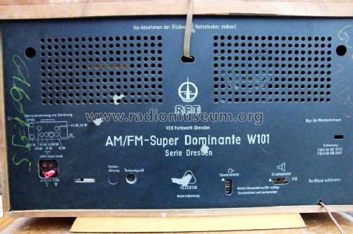 AM/FM-Super Dominante W101 Typ 1132; Funkwerk Dresden, (ID = 998383) Radio