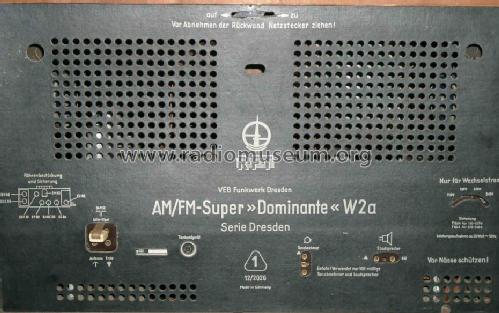 AM/FM-Super Dominante W2a Wechselstrom; Funkwerk Dresden, (ID = 299093) Radio