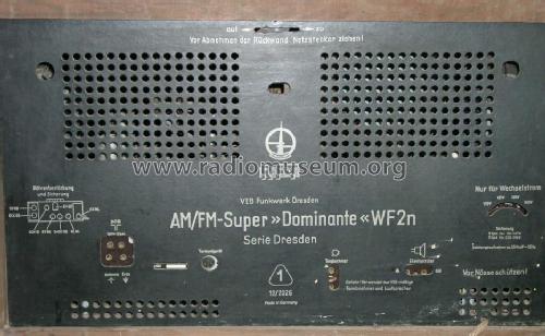 AM/FM-Super Dominante WF2n Typ 1132; Funkwerk Dresden, (ID = 204915) Radio