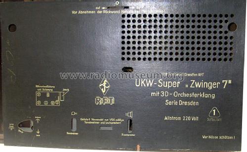 UKW-Super Zwinger 7 / Serie Dresden / 1132.2F7; Funkwerk Dresden, (ID = 106992) Radio