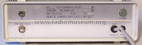 Frequenzzähler G-2001.500; Funkwerk Erfurt, VEB (ID = 1416331) Equipment