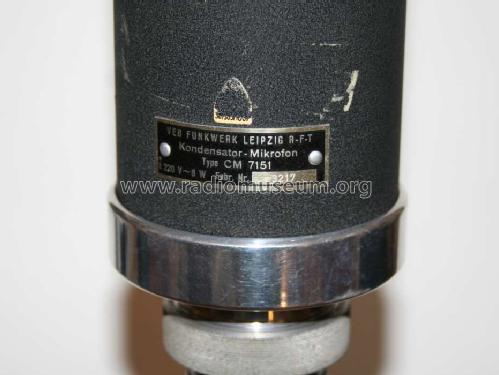 Kondensatormikrofon CM7151; Funkwerk Leipzig, (ID = 985690) Microphone/PU