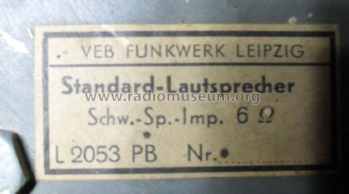 Lautsprecher-Chassis L2053PB; Funkwerk Leipzig, (ID = 1544730) Speaker-P