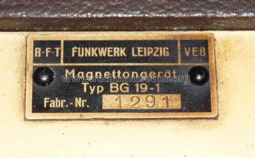 Magnetband-Gerät BG19-1; Funkwerk Leipzig, (ID = 664423) R-Player