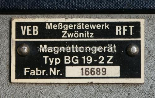 Magnetband-Gerät BG19-2; Funkwerk Leipzig, (ID = 1413126) R-Player