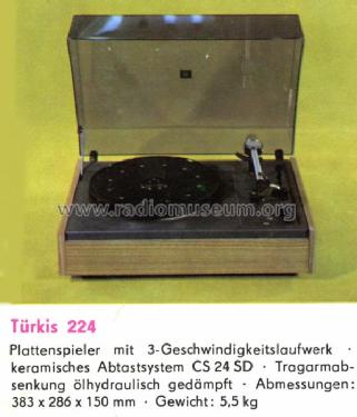 Türkis 224; Funkwerk Zittau, VEB (ID = 361017) Sonido-V