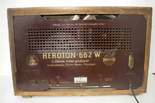 Heroton H662W; FWF, Funktechnische (ID = 144809) Radio