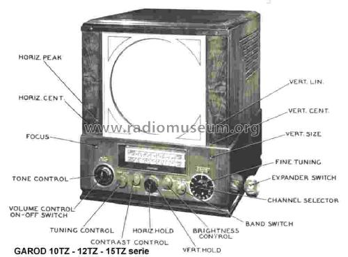 AM FM Television Receiver 10TZ Series 10TZ1; Garod Radio Corp.; (ID = 1438207) TV Radio