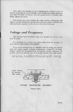 Type A; Garrard Eng. & Mfg. (ID = 1808960) Ton-Bild