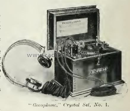 Gecophone Crystal Detector Set No.1 BC1001 or No. 1; GEC, General (ID = 1715900) Crystal