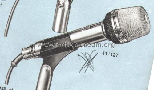 Dynamic Cardioid Microphone 11/127; Geloso SA; Milano (ID = 2067785) Microphone/PU