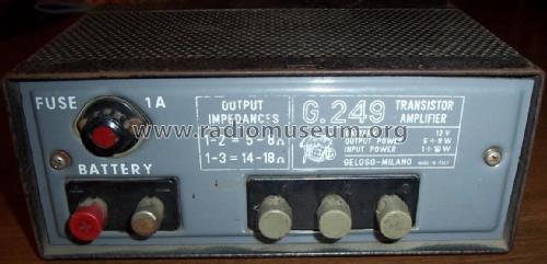 Amplificatore G249-PA; Geloso SA; Milano (ID = 1959664) Ampl/Mixer