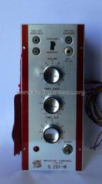 Amplificatore stereo G251-HF; Geloso SA; Milano (ID = 1678332) Ampl/Mixer