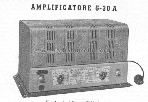 Amplificatore G30A; Geloso SA; Milano (ID = 391695) Ampl/Mixer