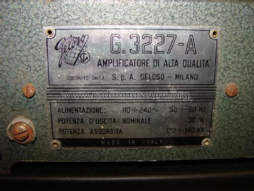 G3227-A; Geloso SA; Milano (ID = 1706753) Ampl/Mixer