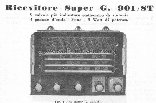 Super G901/ST G901ST; Geloso SA; Milano (ID = 392128) Radio