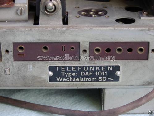 DAF1011; Telefunken (ID = 525494) Radio