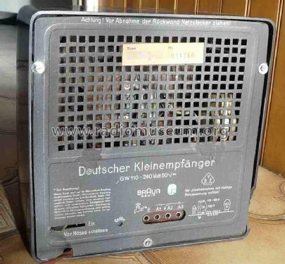 Deutscher Kleinempfänger DKE Sparmodell ohne Entbrummer; Braun; Frankfurt (ID = 540094) Radio