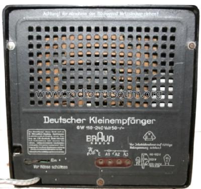 Deutscher Kleinempfänger DKE Sparmodell ohne Entbrummer; Braun; Frankfurt (ID = 586863) Radio