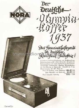 Deutscher Olympia-Koffer DOK37; Gemeinschaftserzeugn (ID = 1624) Radio