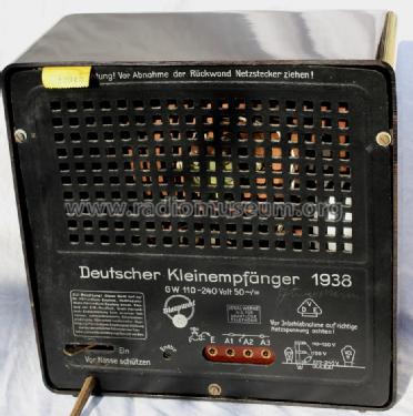 Deutscher Kleinempfänger 1938 DKE38; Blaupunkt Ideal, (ID = 696030) Radio