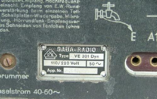 Volksempfänger VE 301 Dyn W; SABA; Villingen (ID = 127325) Radio