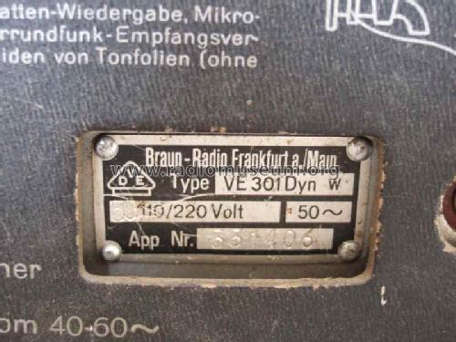 Volksempfänger VE 301 Dyn W; Braun; Frankfurt (ID = 265959) Radio