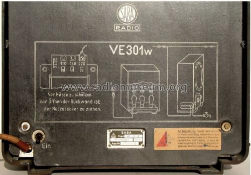 Volksempfänger VE301W; SABA; Villingen (ID = 380699) Radio