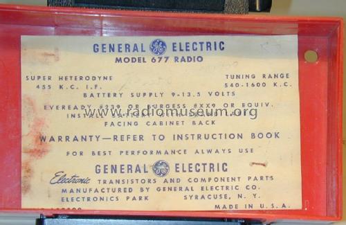 677 ; General Electric Co. (ID = 956734) Radio