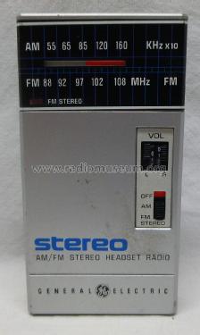 AM/FM Stereo Headset Radio 7-1600B; General Electric Co. (ID = 1452301) Radio