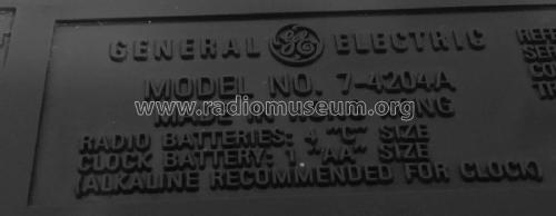 Bathmate 7-4204A; General Electric Co. (ID = 1814418) Radio